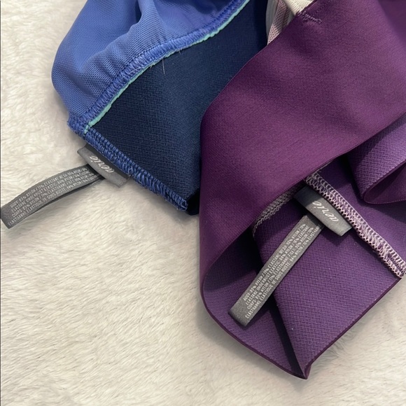 Aerie Blue and Purple Sports Bras Seamless Support - Picture 3 of 9